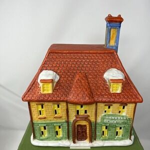 Dickens of London Scrooge House‎ Lighted Porcelain Collectible Ebenezer